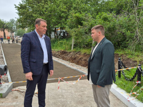 Глава города Андрей Воровский проверил ход благоустройства исторического квартала в центре Петропавловска-Камчатского 0