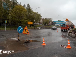 Ремонт продолжается в центре Петропавловска-Камчатского 0