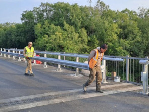 Два мостовых перехода на мильковской трассе приведут в нормативное состояние к концу октября