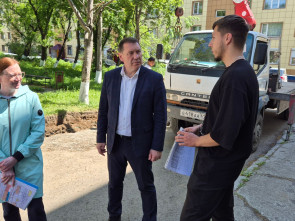 Двор на Рыбаков, 1/1 в камчатской столице обновляют по федеральной программе 6