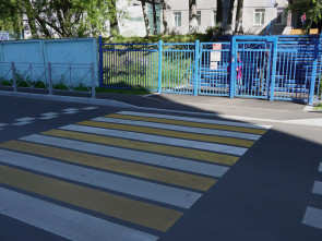 В камчатской столице полностью обновили дорогу к образовательному учреждению на Бийской 5
