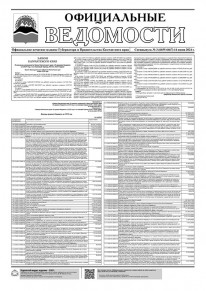 Газета &laquo;Официальные ведомости&raquo; спецвыпуск №3 (6655-6667) за 14 июня 2024 г.