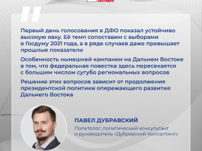 Эксперт: Явка на Дальнем Востоке превысила 30% в двух регионах